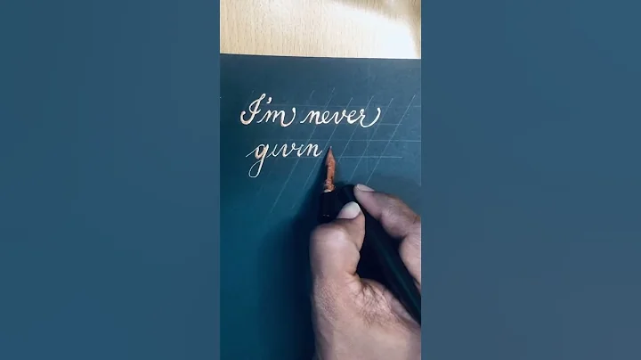 Never Giving Up… #calligraphy #shorts