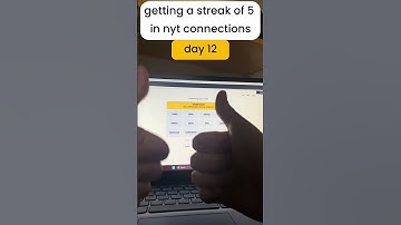 can I get a streak of 5 in nyt connections? Day 12.