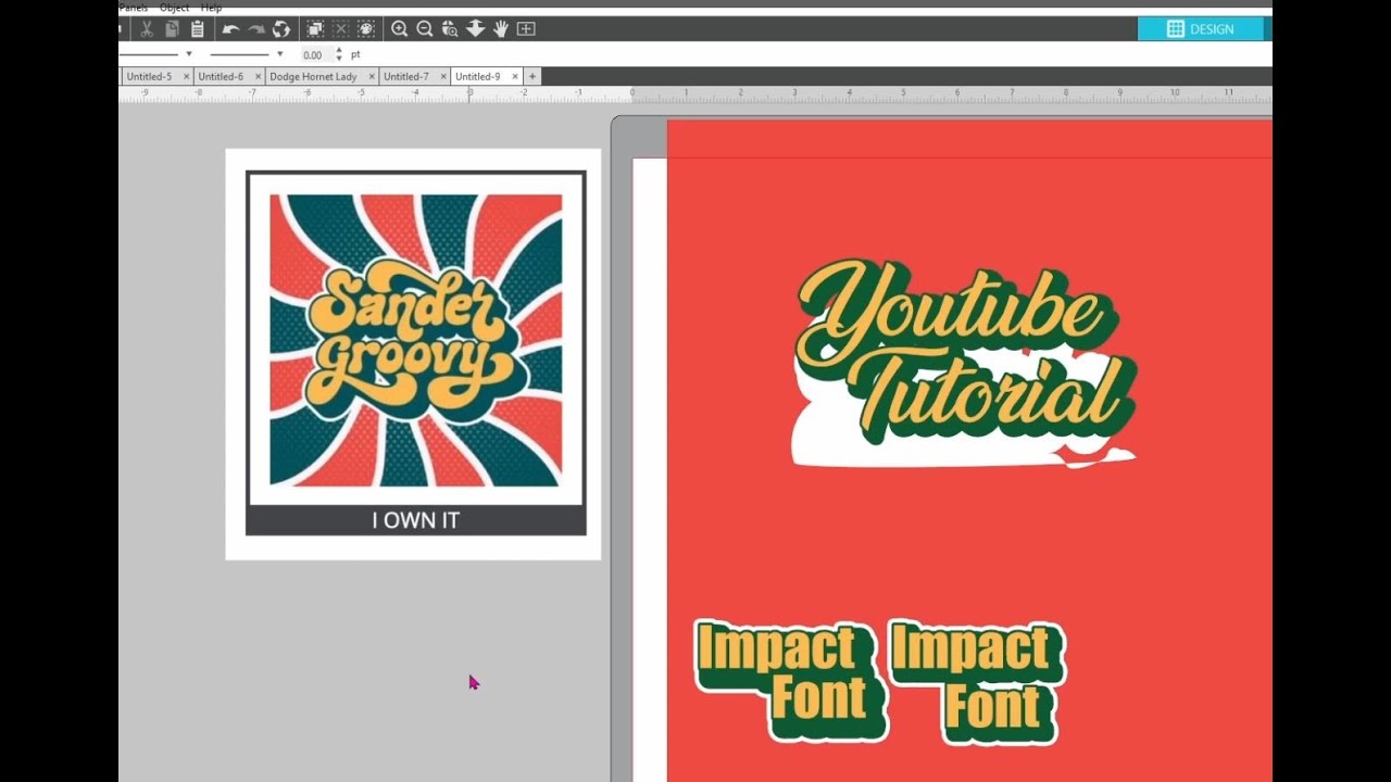 Silhouette Studio Tutorial - 3D Shadowed Text Effect - YouTube