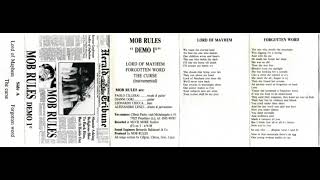 MOB RULES (Ita) Demo # 1.1988 (Restored &amp; mastered)
