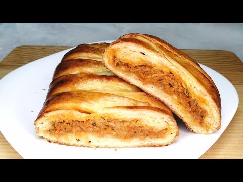 Видео рецепт Кулебяка с капустой