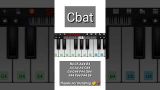 Cbat Tiktok Trend Mobile Piano Tutorial 😍 | #shorts screenshot 5