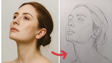 Realistic Pencil Portrait Drawing Tutorial | Loomis Method & Facial Proportions