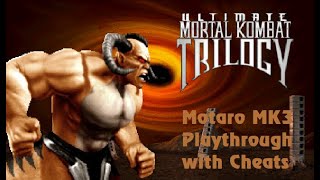 Ultimate Mortal Kombat Trilogy - Motaro Mk3 Playthrough With Cheats