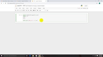 Bar Graph from the data stored in a csv file in Python (jupyter IDE).