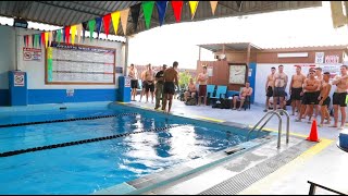 CJTF-HOA Service Members conduct Swim Assessment Prior to French Desert Commando Course