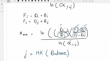 Non Key Splits Using Fenske Equation