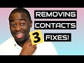 How to take out contact lenses - 3 Easy Fixes | Contact lenses for beginners