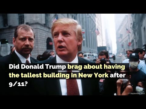 Did Trump brag he had the "tallest building in Manhattan" after the 9/11 attacks?