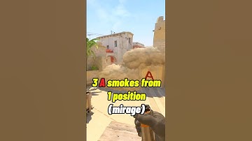 💥 CS2 3 A smokes from 1 position 🤔