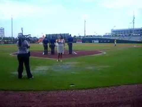 Christy Saunders LIVE National Anthem-Jacksonvi......