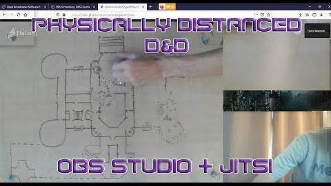 Play Tabletop Games Socially Distanced with OBS Studio and Jitsi