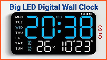Big LED Digital Wall Clock Review