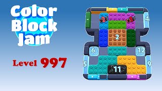 Color Block Jam Level 997 Solution (No Boosters)