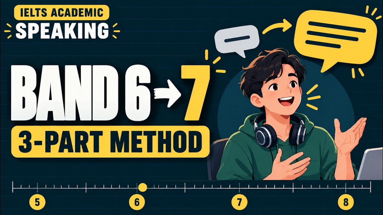 IELTS Speaking: Band 6 to Band 7 (Method for Parts 1, 2 & 3) - YouTube