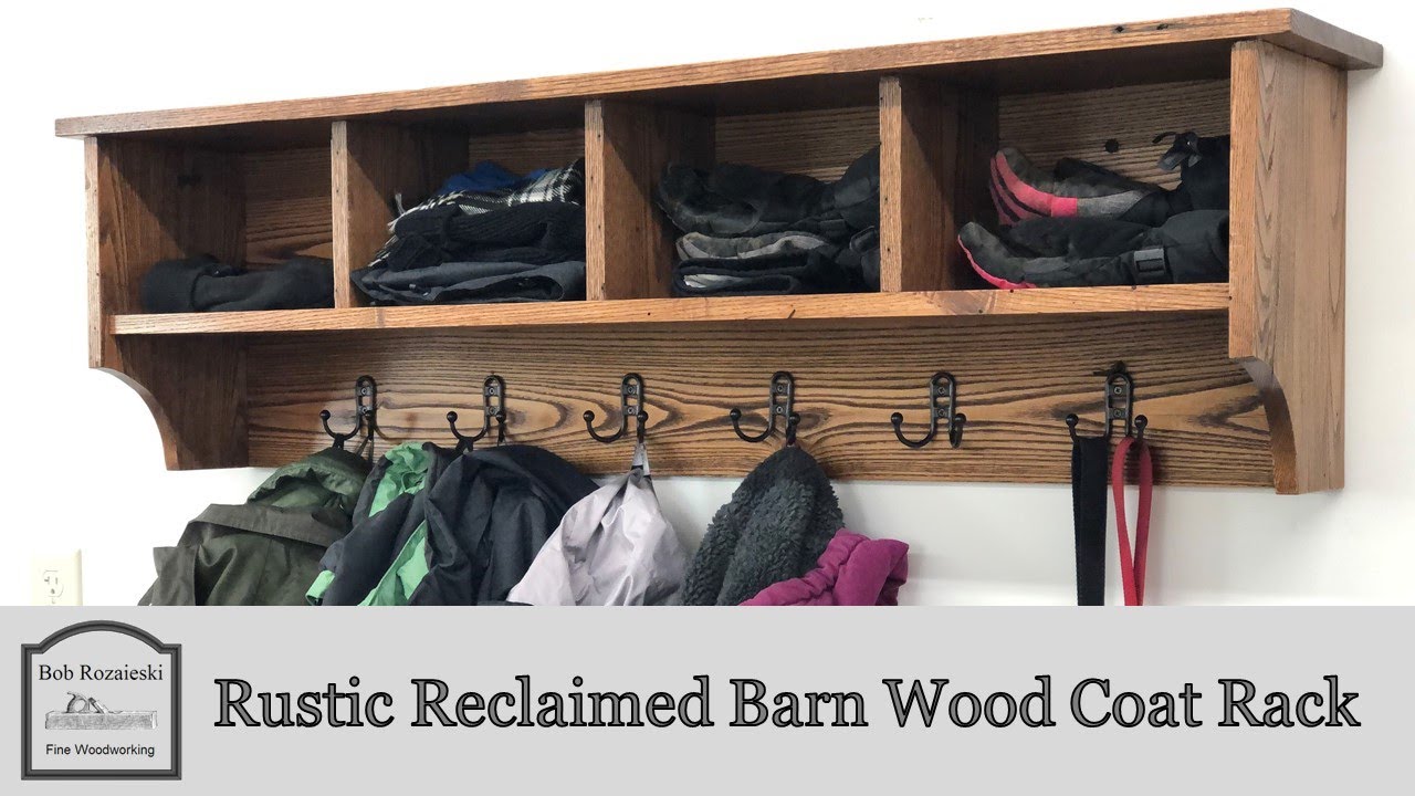 Rustic Reclaimed Barn Wood Coat Rack Video - Bob Rozaieski Fine Woodworking