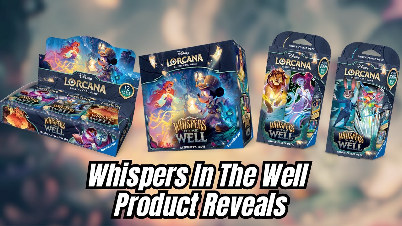 Whispers In The Well Product Reveals | Packaging & Mascot Art | Disney  Lorcana Set 10