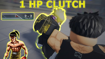I Won With 1% HP Remaining Using The HANDS LOW Style.. | Untitled Boxing Game