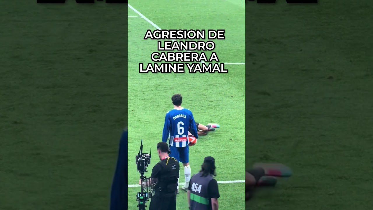 LEANDRO CABRERA AGREDE a LAMINE YAMAL en PLENO PARTIDO 😱 