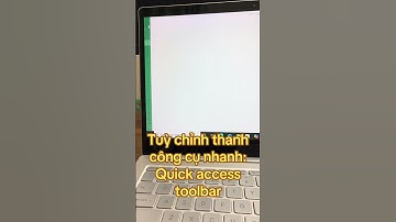 Cách cài đặt thanh công cụ nhanh Quick Access Toolbar. #tinhocvanphong #excel #quickaccesstoolbar