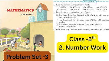 Class 5th|Problem Set -3|Number work|Chapter No -2|Maharashtra board|@MathsClassSheje 25-2026