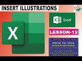 LESSON- 12 How to Use Illustrations Group in Insert Tab | MS-Excel 2019 I By JEETU MALAV
