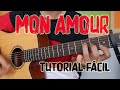 Cómo tocar "Mon Amour" Aitana ft. Zzoilo en Guitarra. TUTORIAL FÁCIL