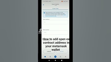 how to add or import oex contract address in you metamask wallet