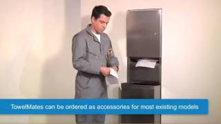 Recessed Paper Towel Dispenser/Waste Receptacle with TowelMate and LinerMate B-4369