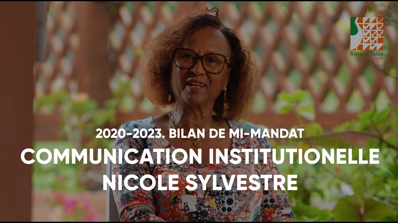 Communication institutionnelle. Nicole Sylvestre. Bilan mi-mandat. Mairie de Rivière-Salée