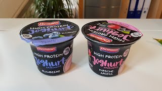 Ehrmann High Protein Joghurt Im Test Nahrwerte Zutaten Und Geschmack Youtube