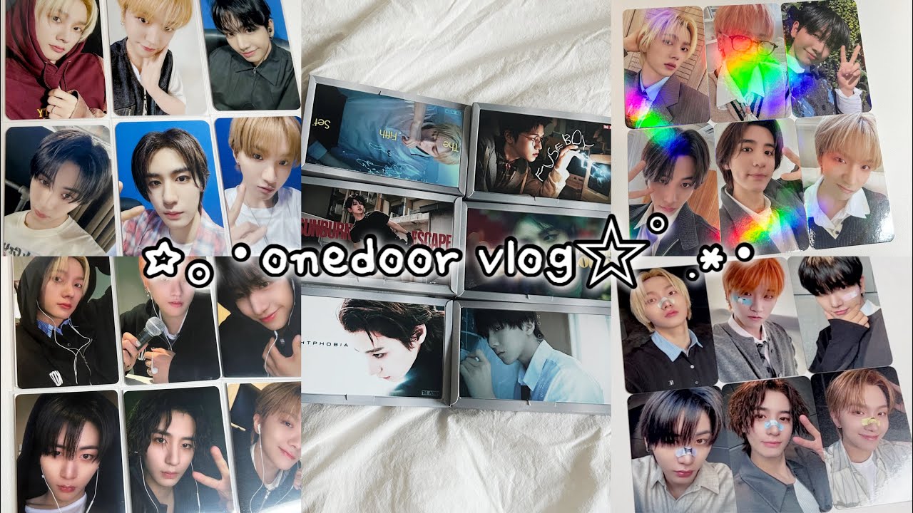 [ 원도어 브이로그 ]개쳐망한 총대 브이로그 제출합니다 | 디액션 앨범깡 | 포카깡 | 분철 | 보넥도 | 원도어로그 | 덕질 브이로그