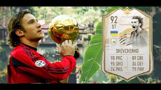 PRIME ICON MOMENTS 92 RATED SHEVCHENKO REVIEW - BEST ICON STRIKER UNDER 1 MILLION COINS - FIFA 21