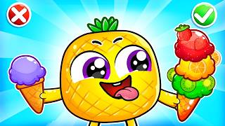 Let's Make Healthy Ice Cream for Kids | Healthy Habits and Healthy Eating | YUM YUM-Funny Kids Songs
