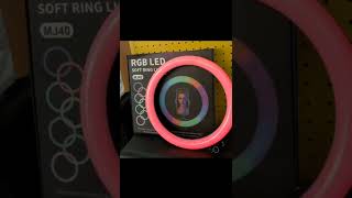 RGB RING LIGHT MJ 40.              #ringlight #rgblighting #video screenshot 5