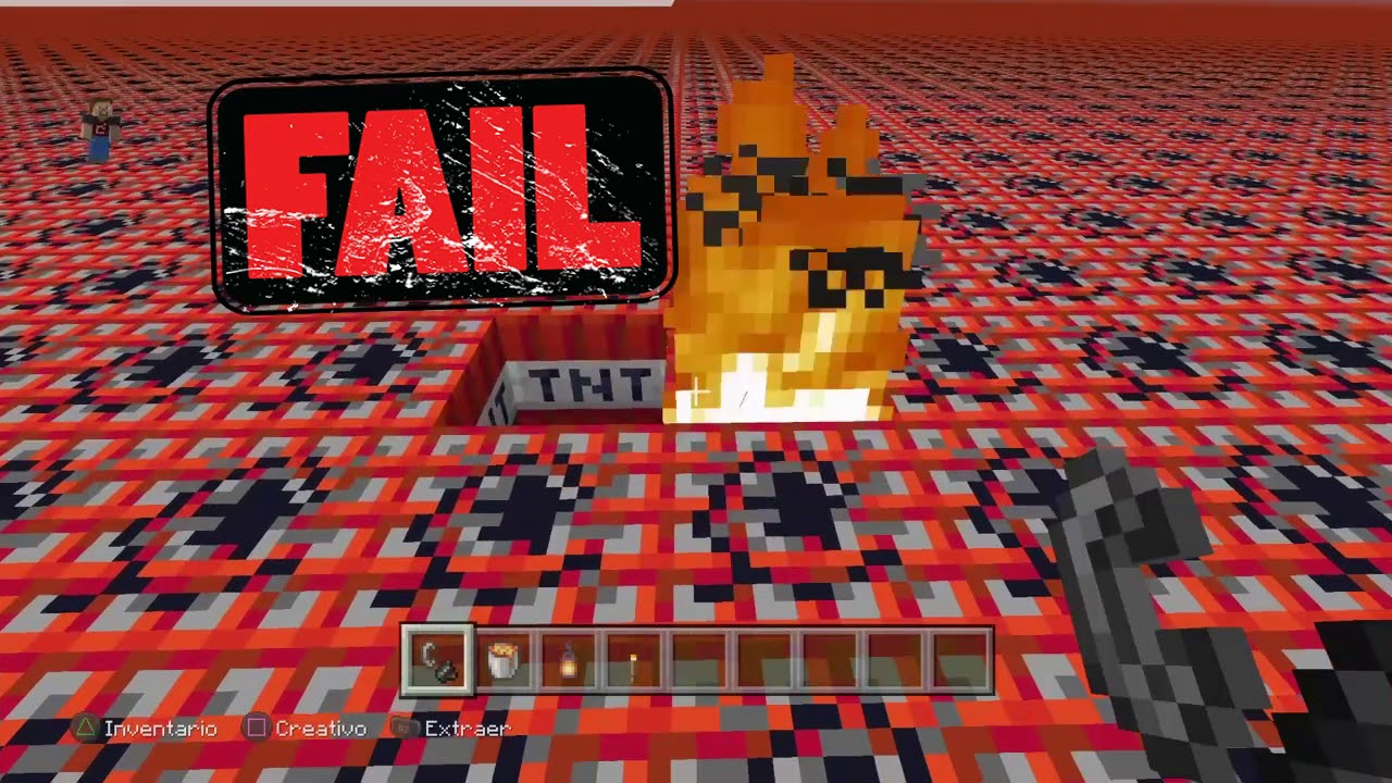 Tutorial de como hacer una mega explosion en minecraft ps4 - YouTube