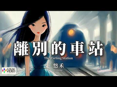 【高清MV】悠禾 - 離別的車站 (R&B版)【Pinyin + Eng Sub | AI音樂視頻 | 繁體拼音英文動態字幕】You He【悠禾 - 离别的车站 (R&B版)】