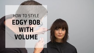 Powerful volume for an edgy long bob | Volume Hairstyle Series | Goldwell Education Plus screenshot 2