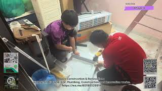 Air Conditioner Works at Taman Bukit Rinting, Masai, Johor.