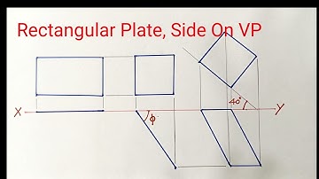 Rectangular Plate in VP | Tamil | Unit 2 Engineering Graphics | Anna University