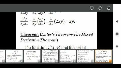 Partial Derivatives|3rd SEM UG|UOC|Complimentary Course Mathematics