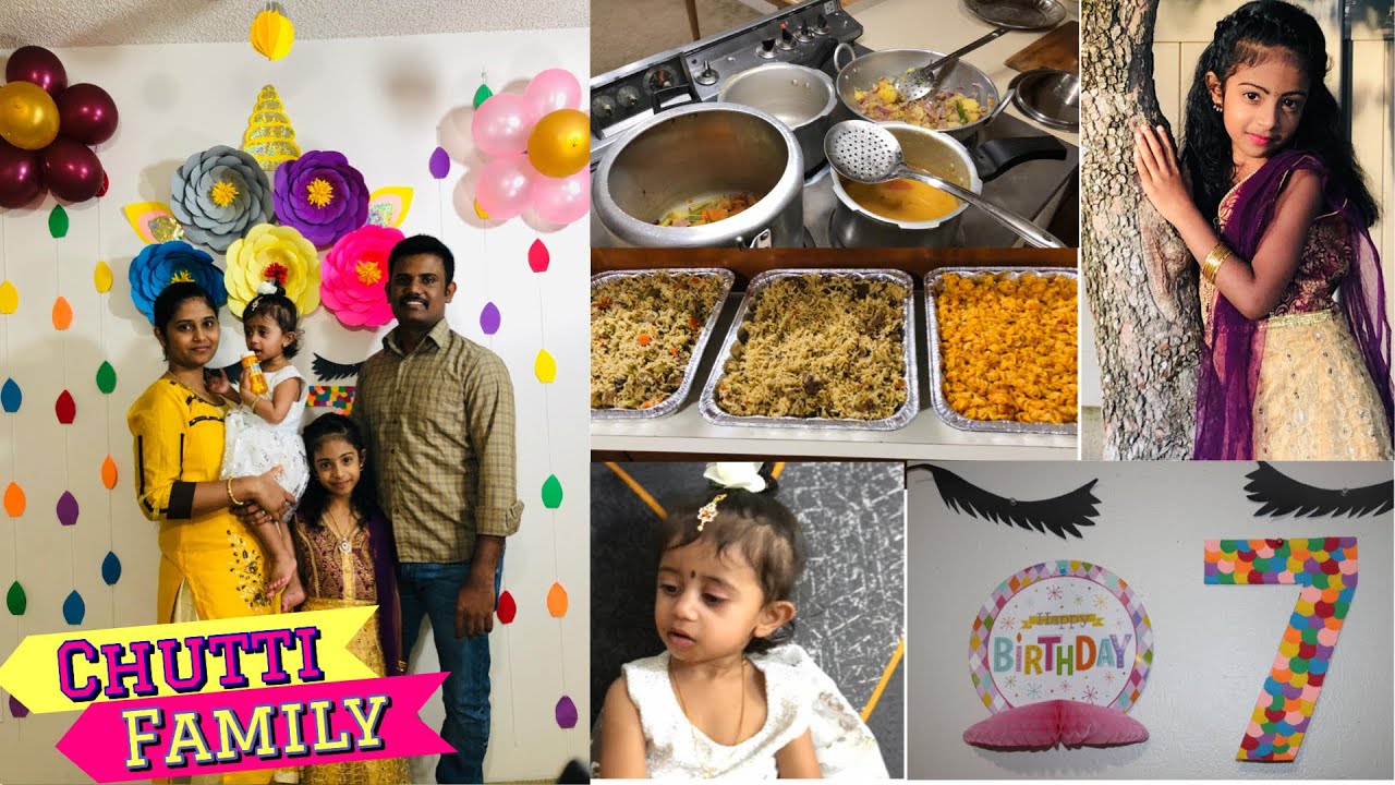 Birthday Vlog in Tamil | Dharshini's 7th birthday celebration in USA | 