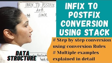 Infix To Postfix Conversion Using STACK| Data Structure #41