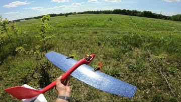 Lidl glider RC conversion maiden flight