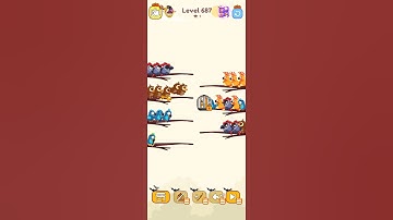 Bird sort color game level 687 #gamedesign #gameartdesign #gaming #3dgamedevelopment #gamedevelpment