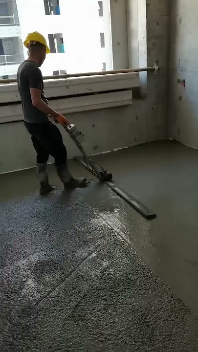 SMOOTHING CONCRETE FLOOR #SHORTS #perfect
