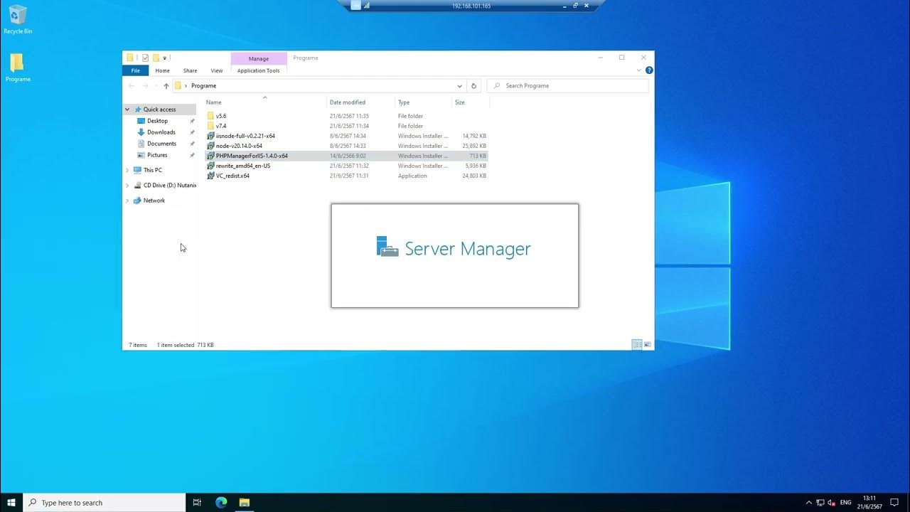 Setting php manager for iis for windows server 2022 youtube