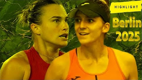 Aryna Sabalenka vs Rebeka Masarova Full Match Highlights | Berlin 2025