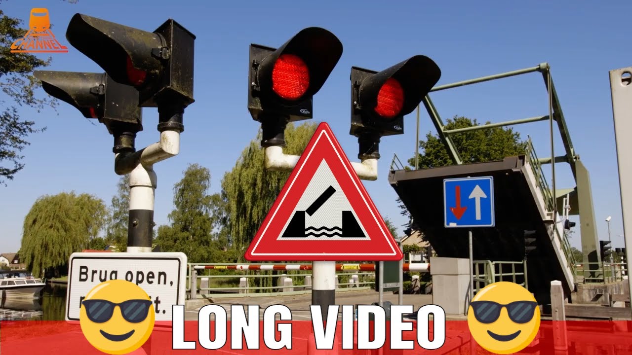 DUTCH BRIDGE OPENING - Ossenzijlerbrug - Ossenzijl - !!! LONG VIDEO !!!