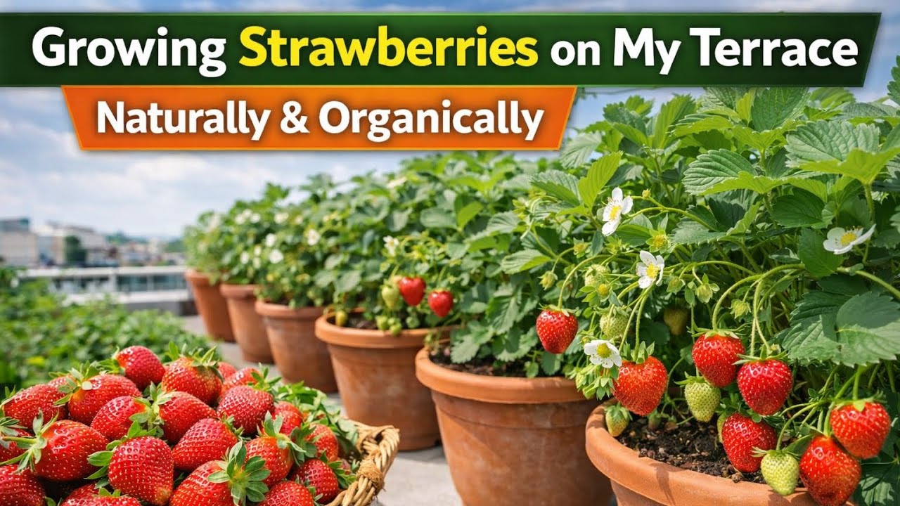 How To Grow Strawberries 🍓 At Home | अपने घर पे  स्ट्रॉबेरीज उगाओ आसानी से 🌱